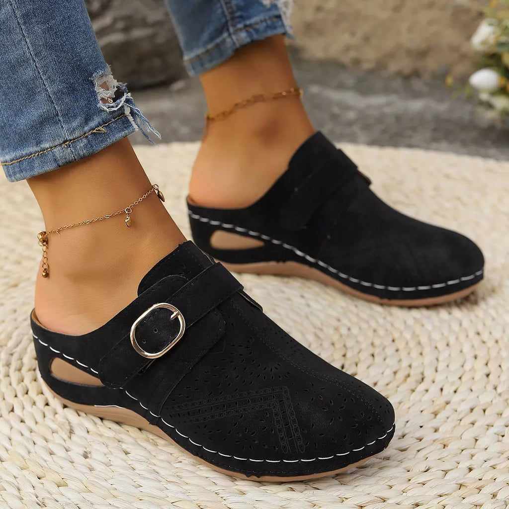 Casual Buckle Slip-Ons