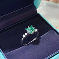 2 Carat Cat-Shaped Moissanite 925 Sterling Silver Ring