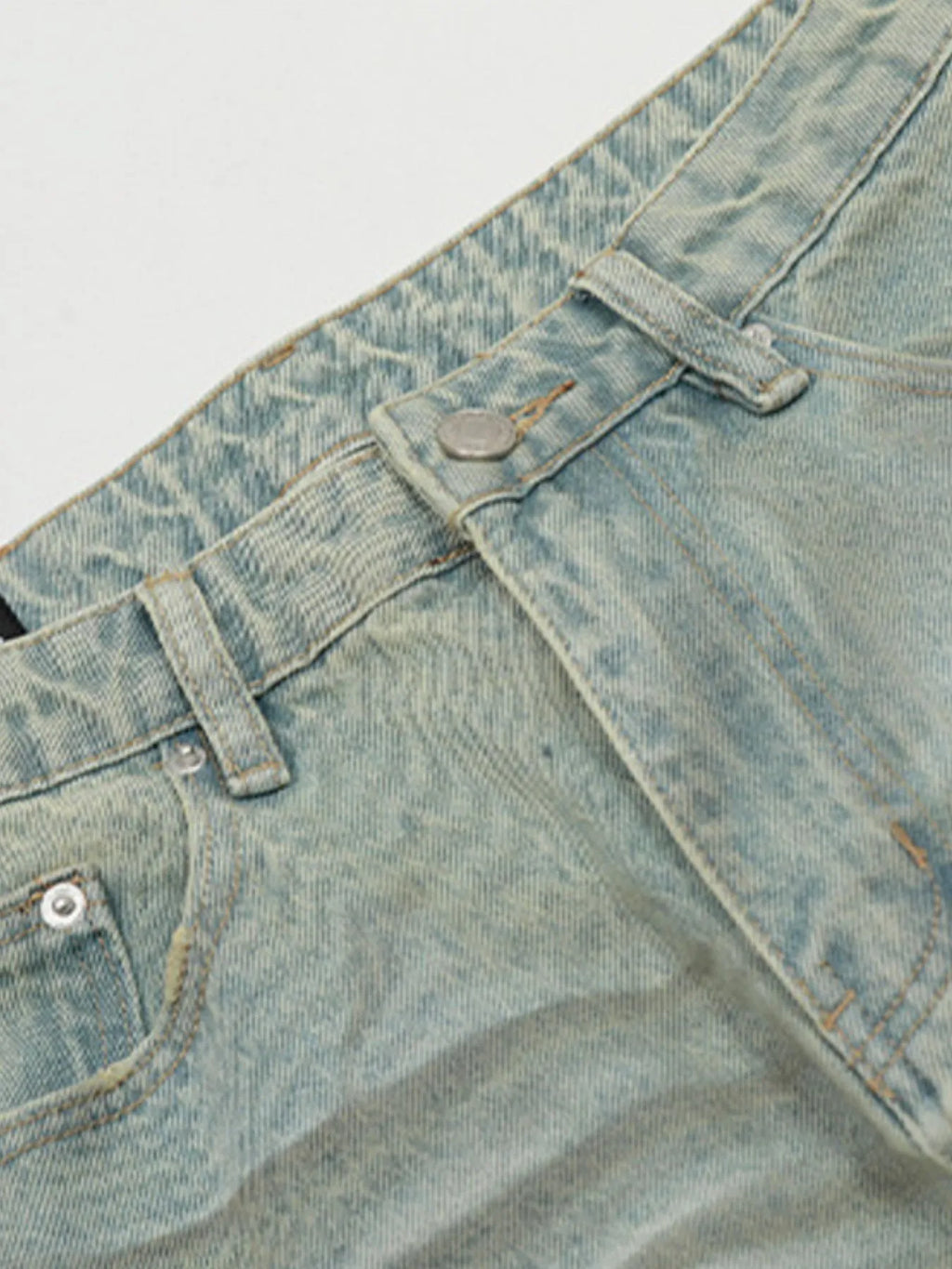 Men's Vintage Washed Wide Leg Jeans