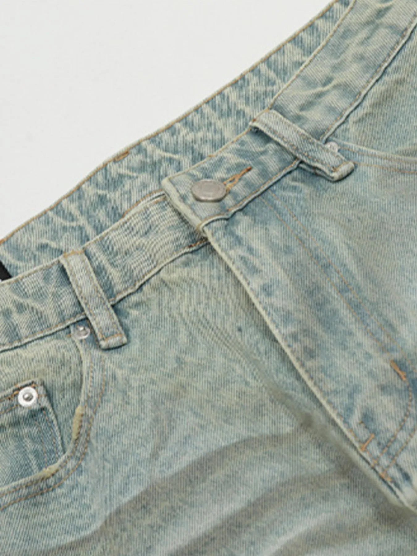 Men's Vintage Washed Wide Leg Jeans