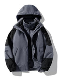 Men's Plus Size Waterproof Windproof Outdoor Hooded Jacket