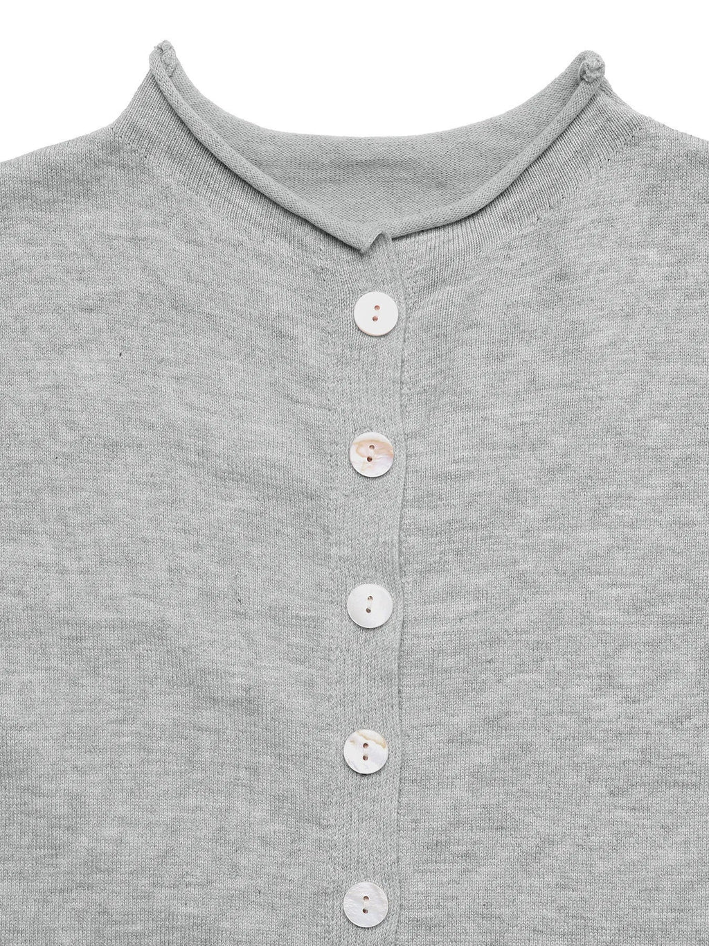 Button-Front Long Sleeve Cardigan