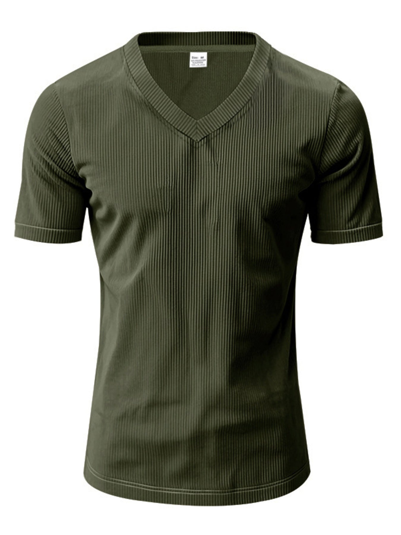 Men's Full Size V-Neck Slim Fit T-Shirt Plus Size