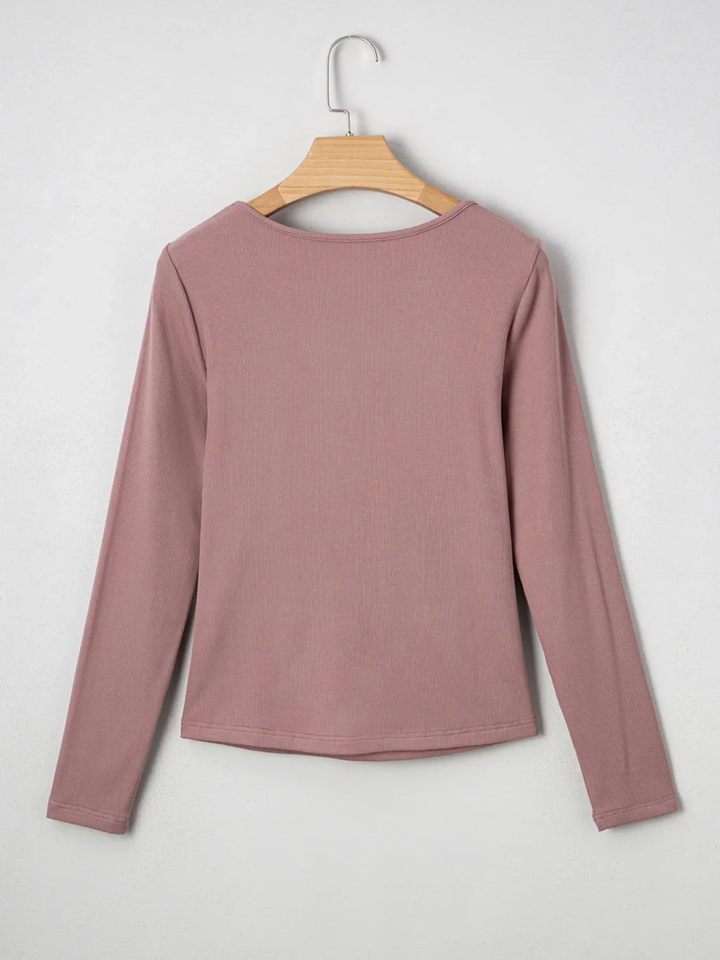 Ruched Front Long Sleeve T-Shirt