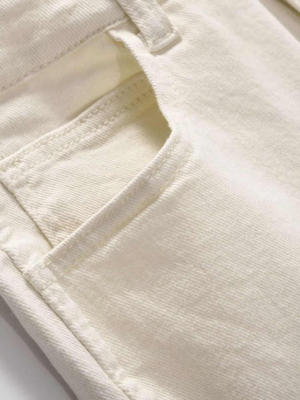 Men's Slim Straight Jeans with Snap Detail