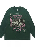Men's Graphic Round Neck Long Sleeve T-Shirt