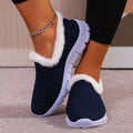 Breathable Mesh Fuzzy Slip-Ons