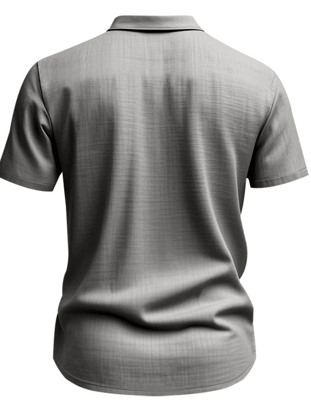 Men's Full Size Short Sleeve Shirt with Pockets Plus Size