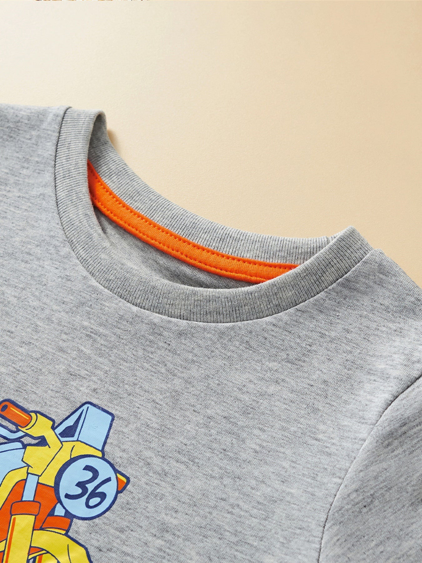 Children's Graphic Crew Neck T-Shirt and Shorts Set