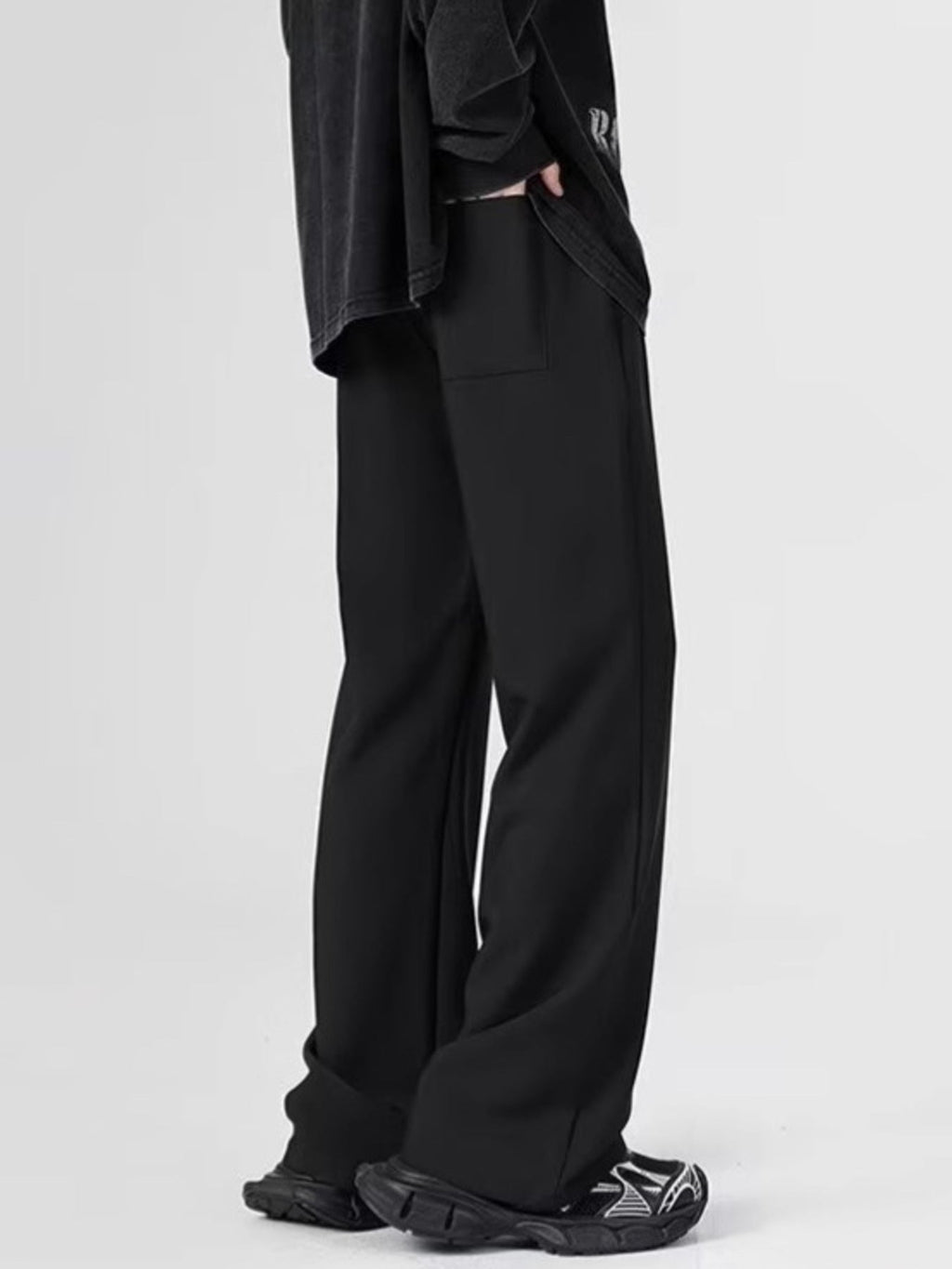 Men's Full Size Relaxed Fit Straight-Leg Pants Plus Size