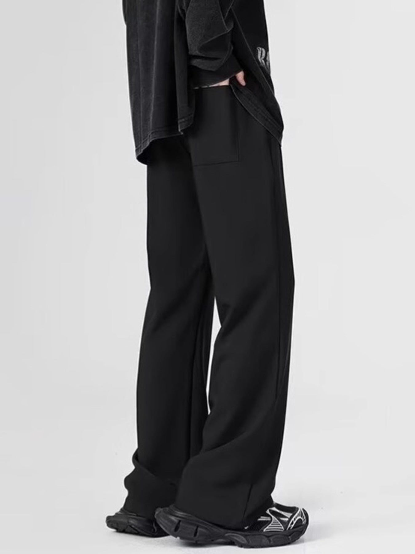 Men's Full Size Relaxed Fit Straight-Leg Pants Plus Size