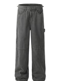 Men's Cargo Wide-Leg Jeans