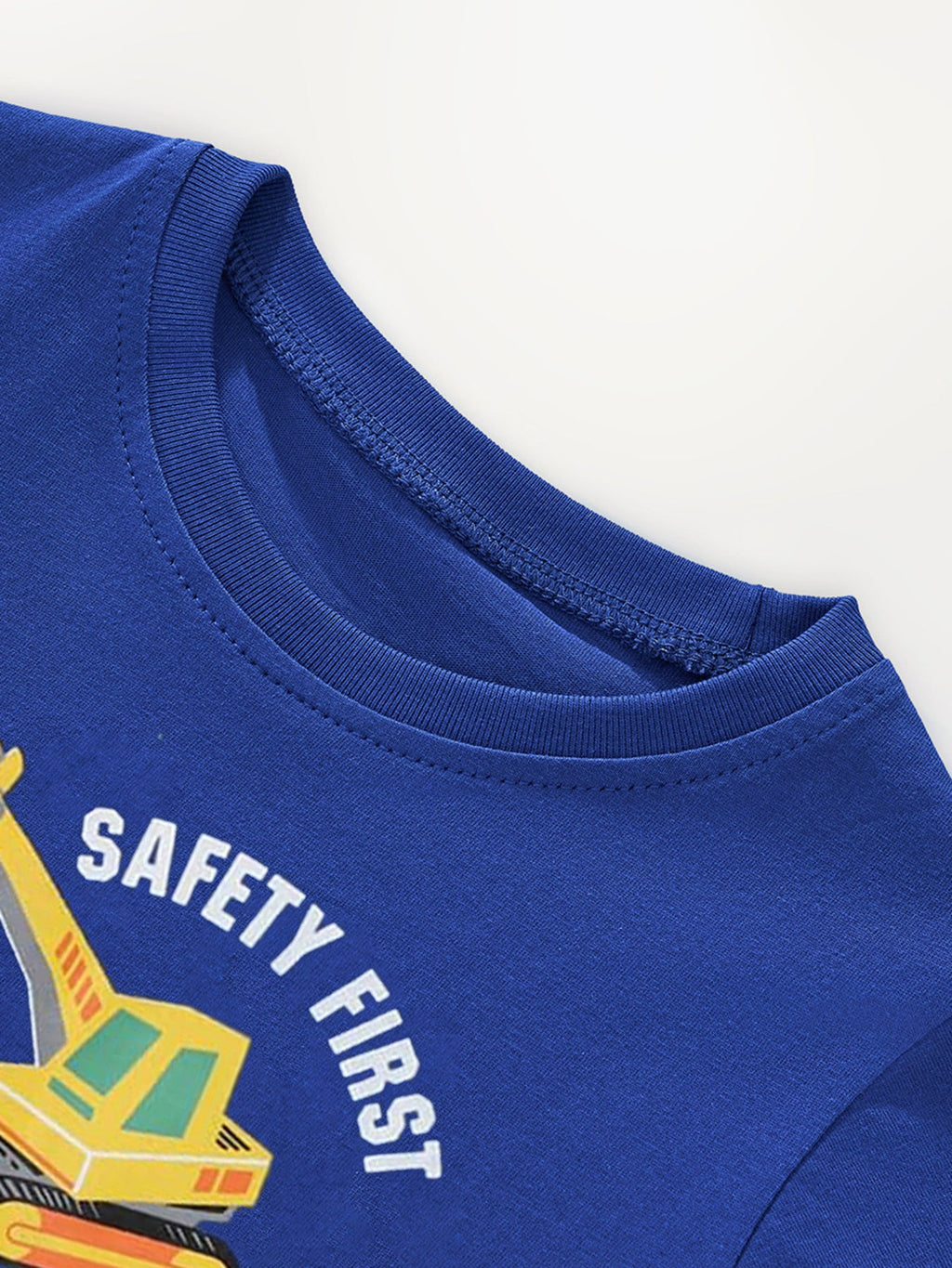 Children's Cartoon Construction Vehicle Graphic Tee