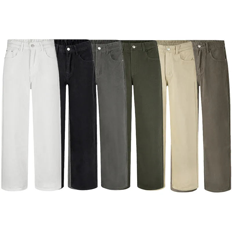Men's Full Size Wide-Leg Pants Plus Size