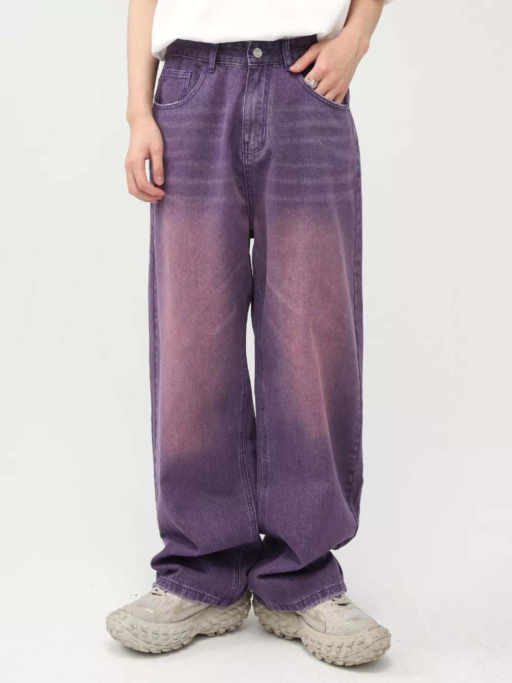 Men's Gradient Wide-Leg Jeans