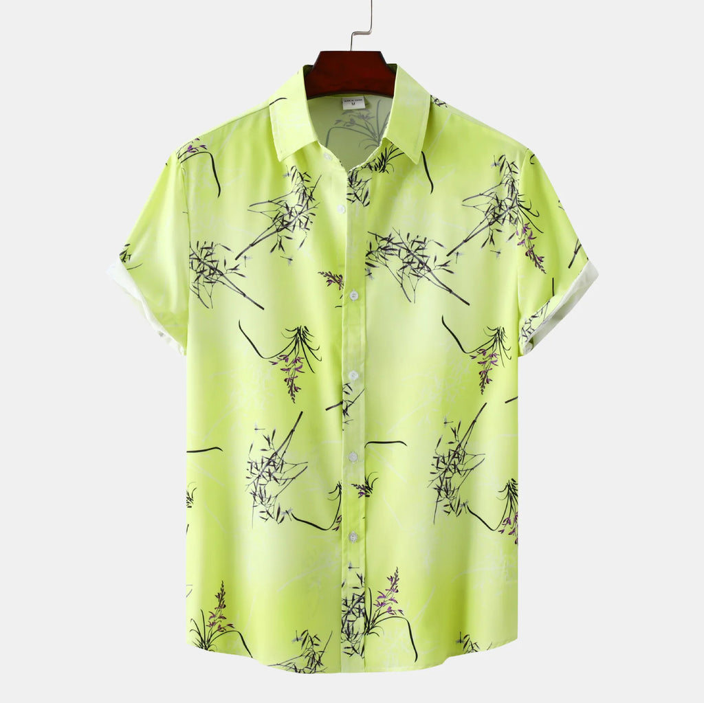 Men's Plus Size Short Sleeve Hawaiian Shirt