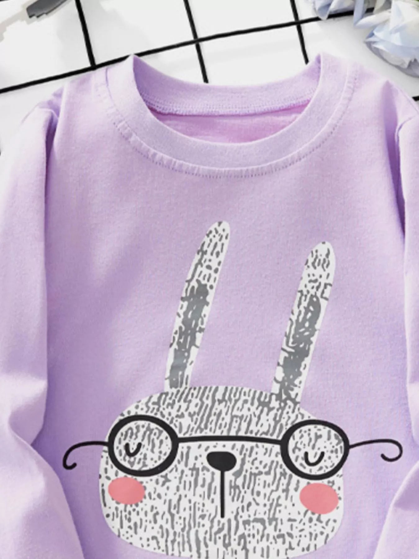 Children's Cartoon Rabbit Long Sleeve T-Shirt