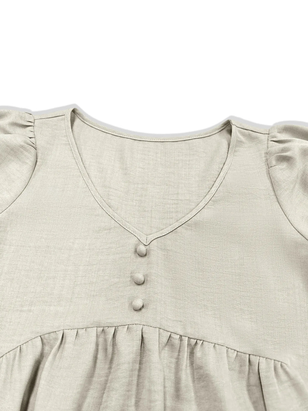 Puff Sleeve Babydoll Mini Dress