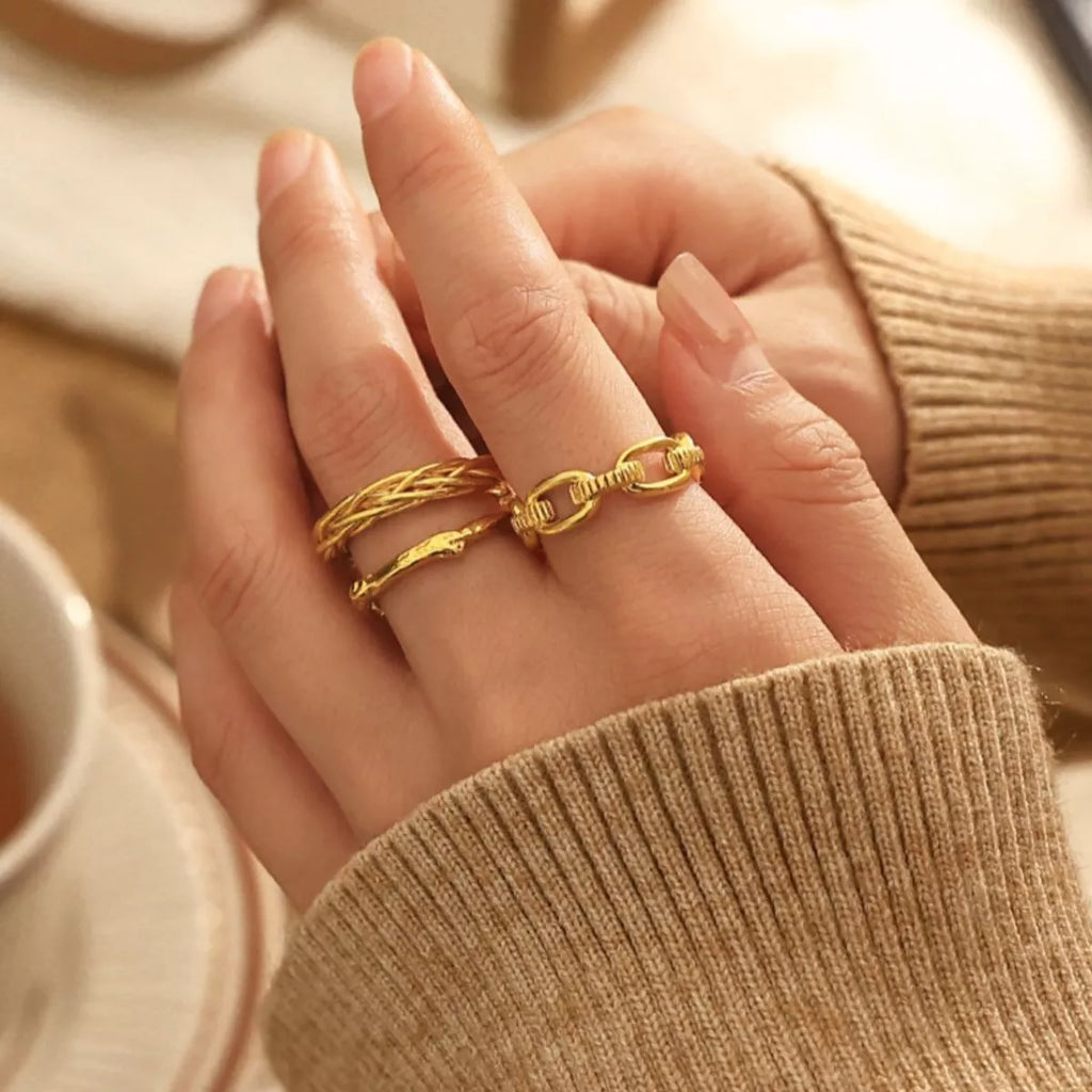 18K Gold-Plated Open Ring