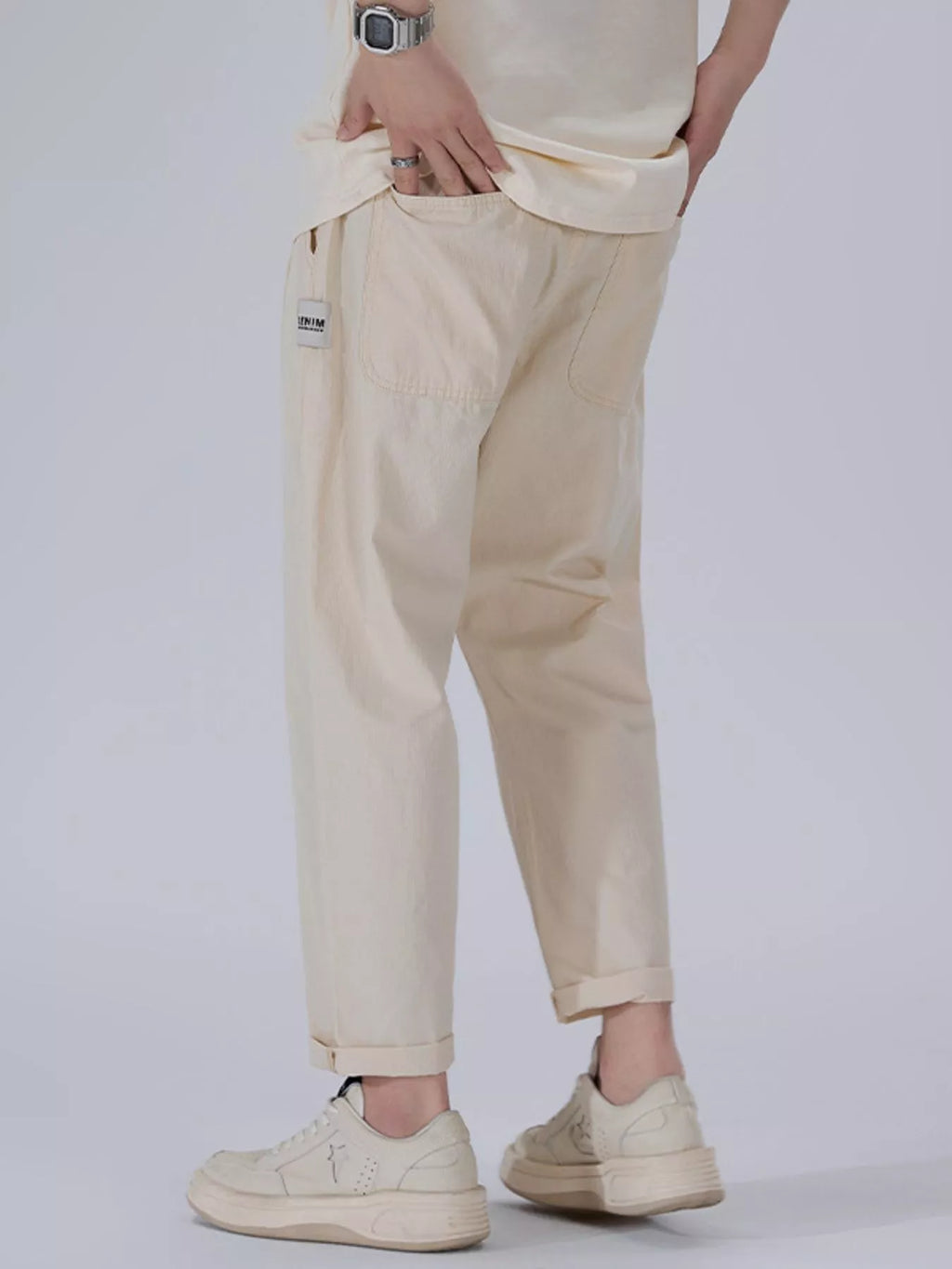 Men's Full Size Wide Leg Pants Plus Size