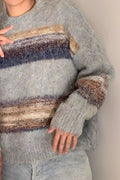 Men's Striped Round Neck Sweater