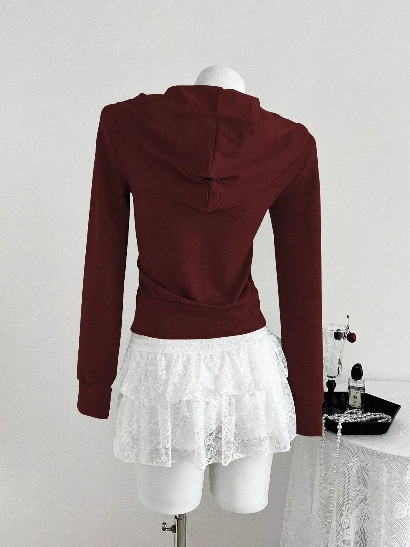 Zip Up Long Sleeve Hoodie