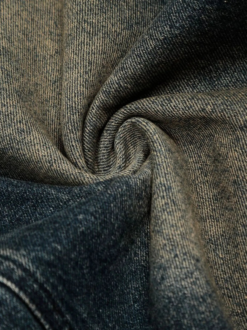 Men's Vintage Wash Wide Leg Capri Jeans