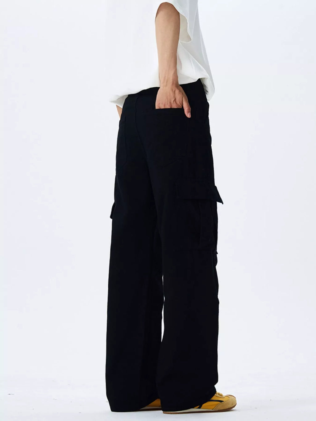 Men's Full Size Wide Leg Cargo Pants Plus Size