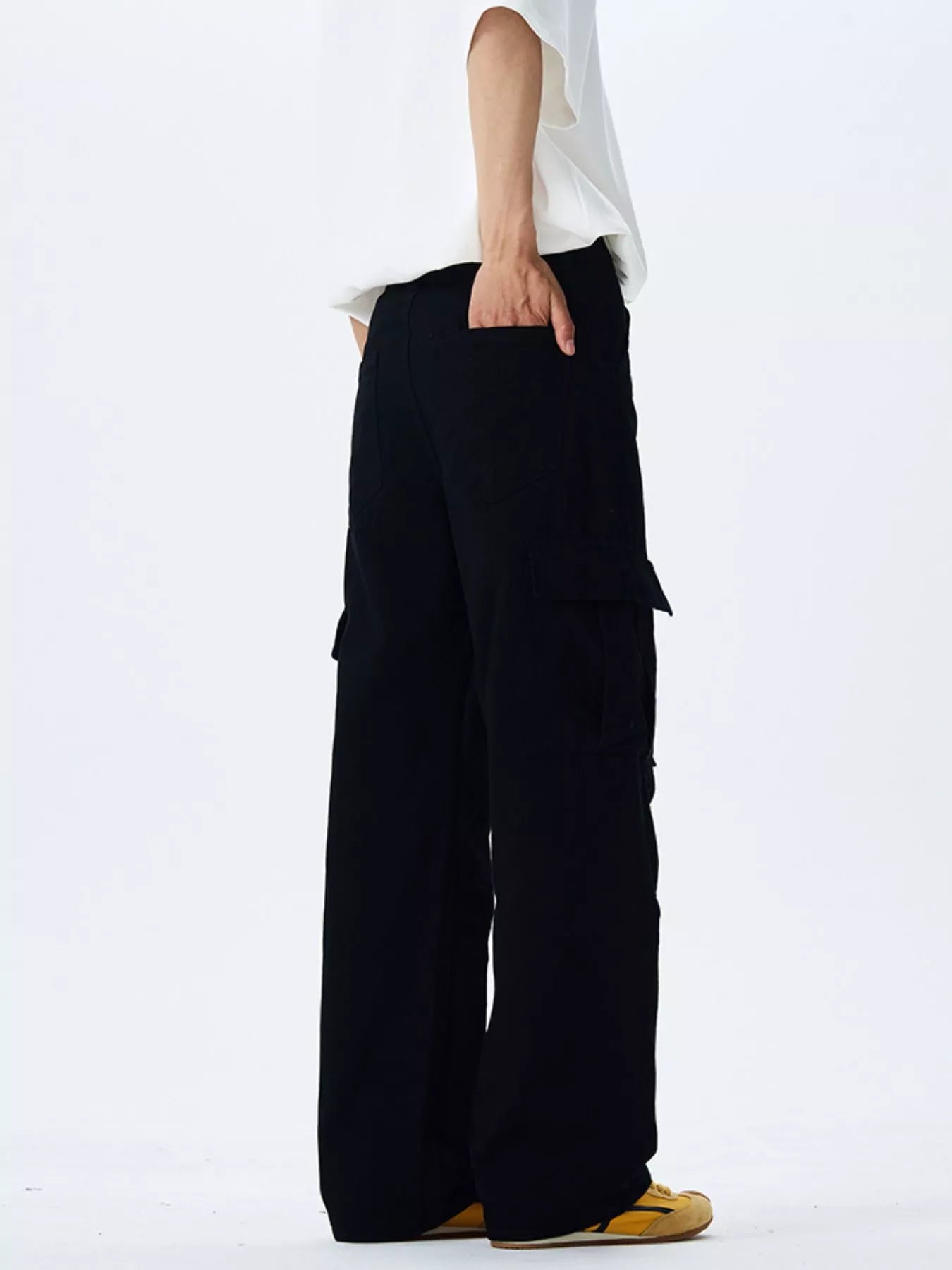 Men's Full Size Wide Leg Cargo Pants Plus Size