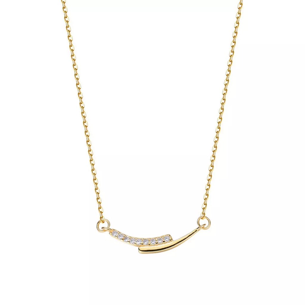 925 Sterling Silver Rhinestone Necklace