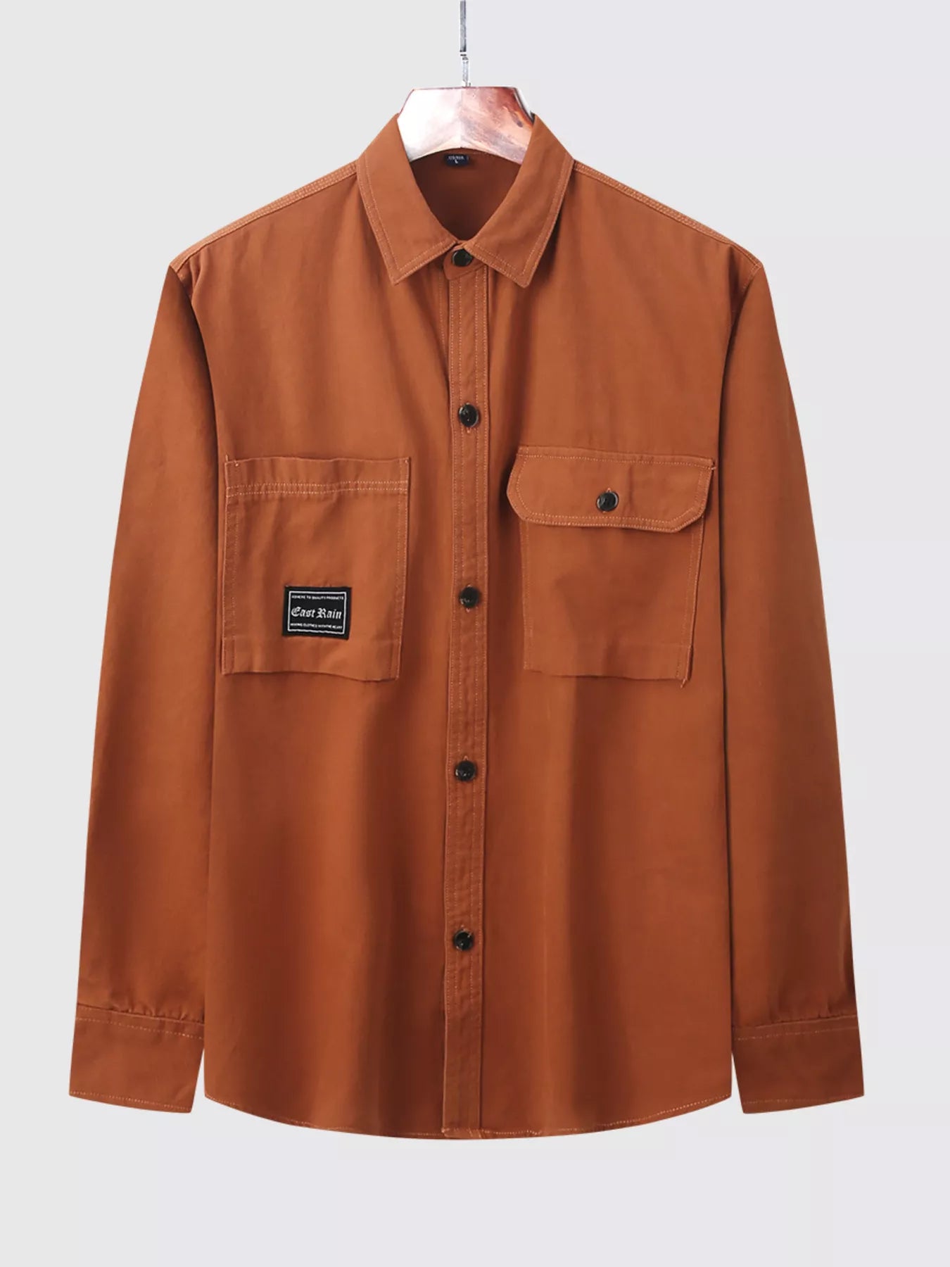 Men's Plus Size Casual Button Up Shirt