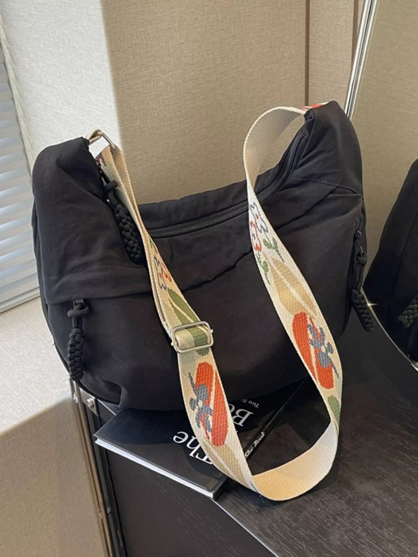 Adjustable Wide Strap Crossbody Bag