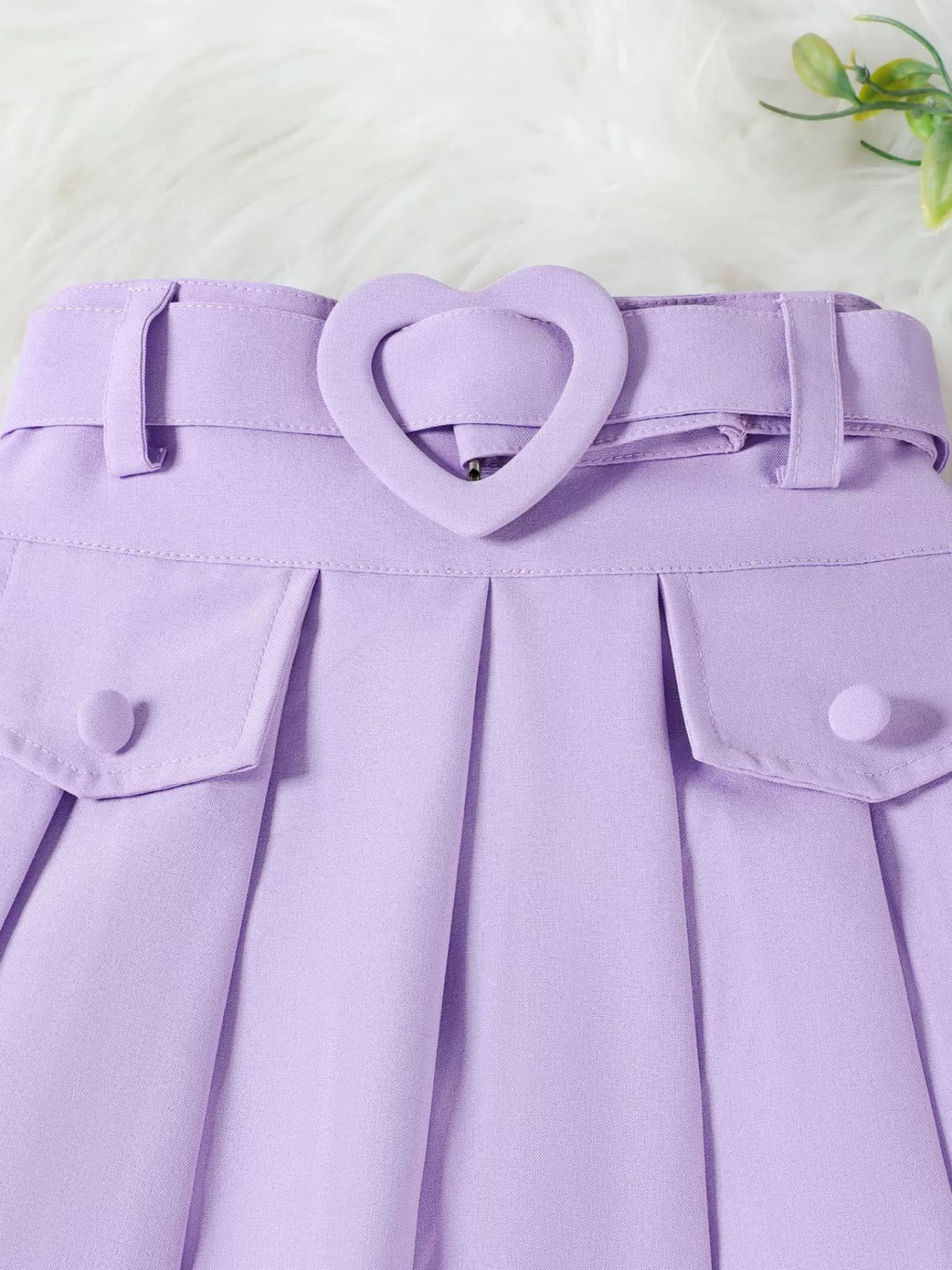 Children's Bowknot Vest & Pleated Skirt Set