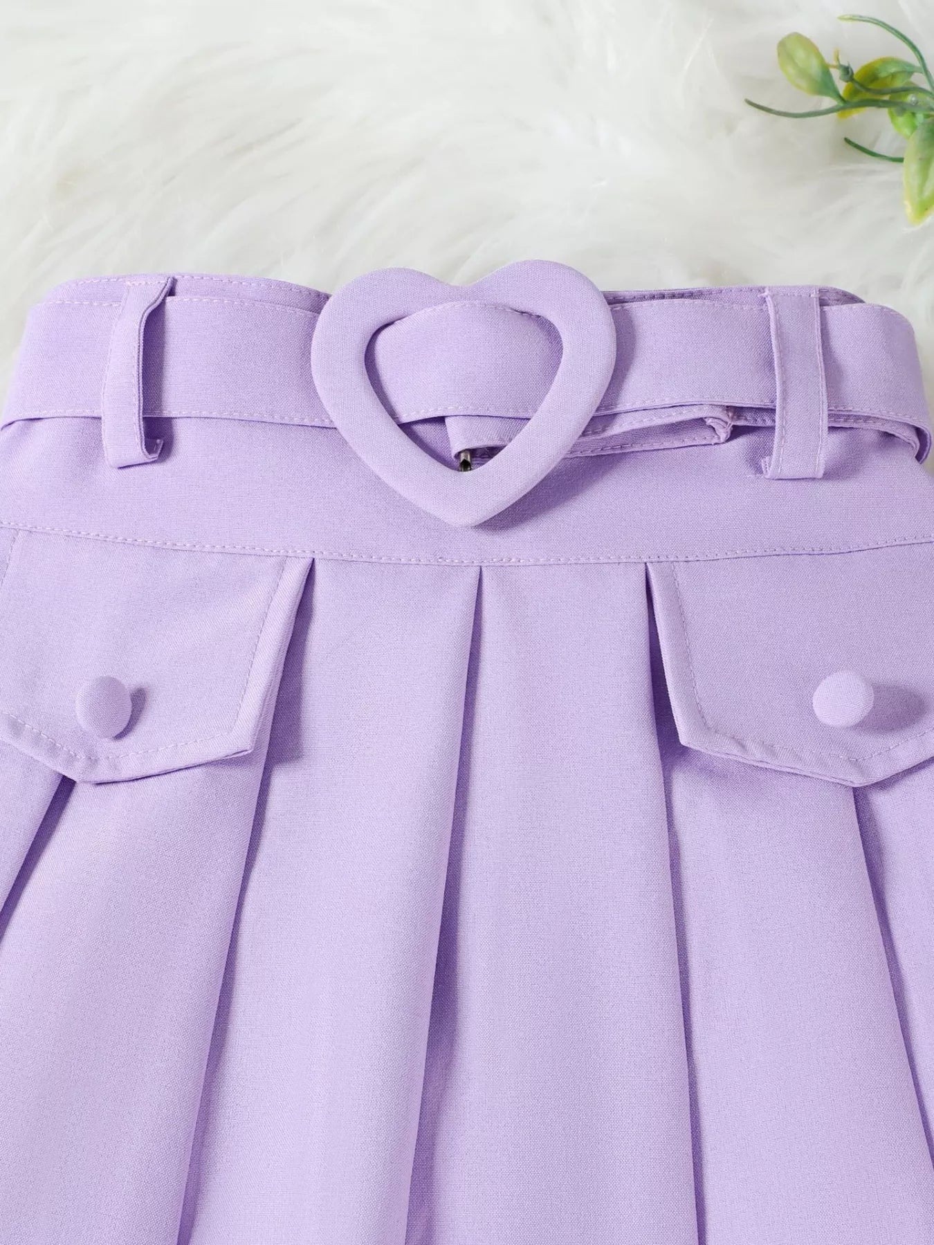 Children's Bowknot Vest & Pleated Skirt Set