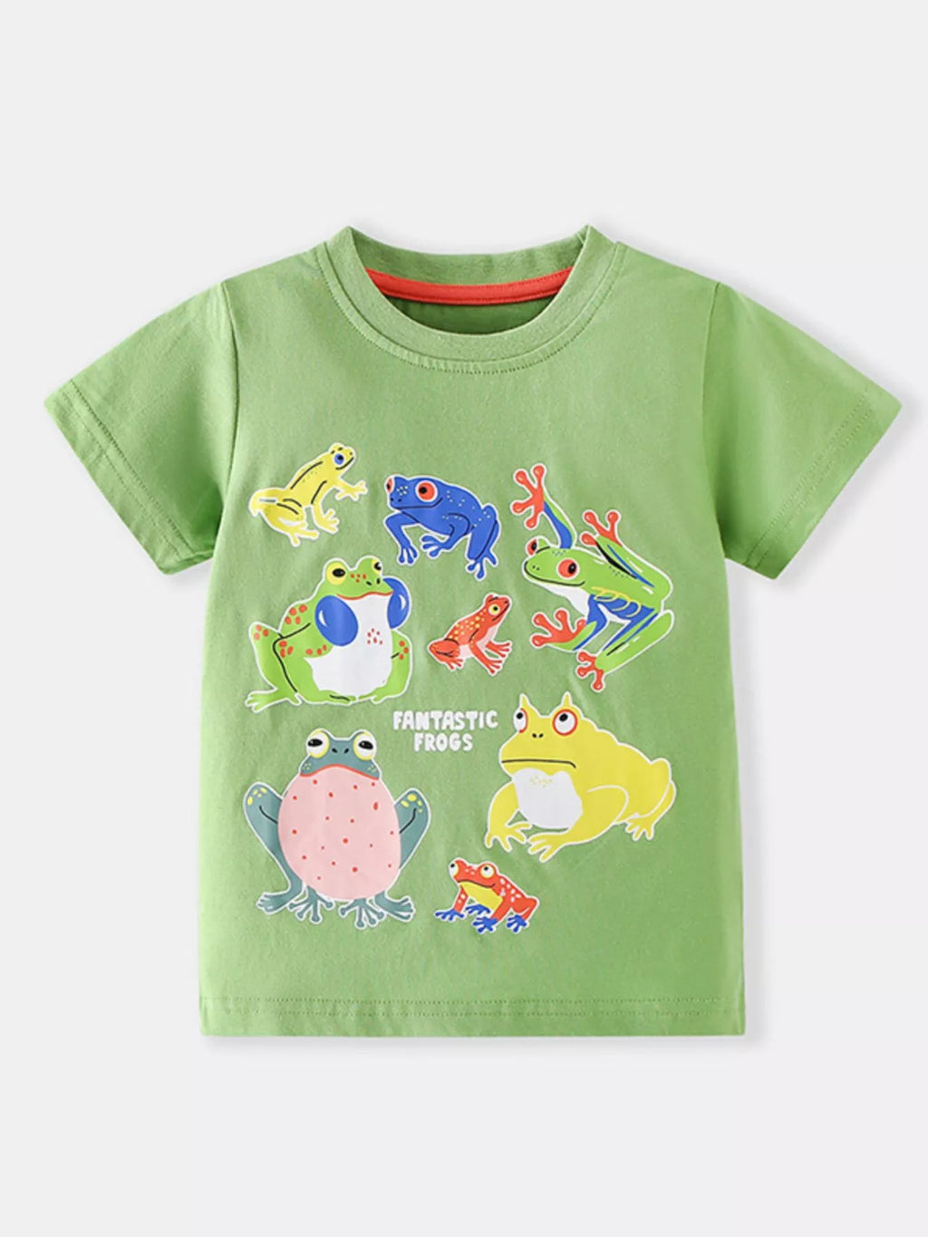 Children's Frogs Graphic Short Sleeve T-Shirt
