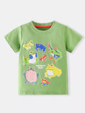 Children's Frogs Graphic Short Sleeve T-Shirt