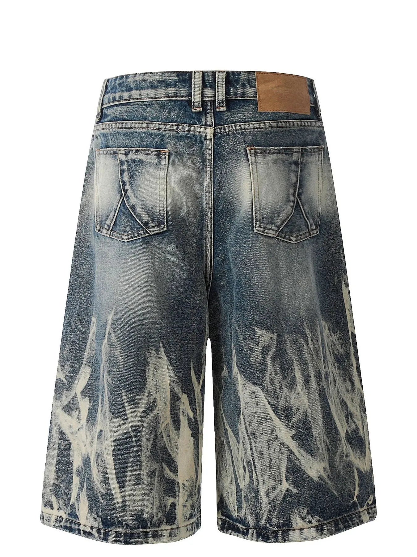 Men's Acid Wash Denim Shorts