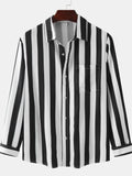 Men's Striped Button Down Shirt