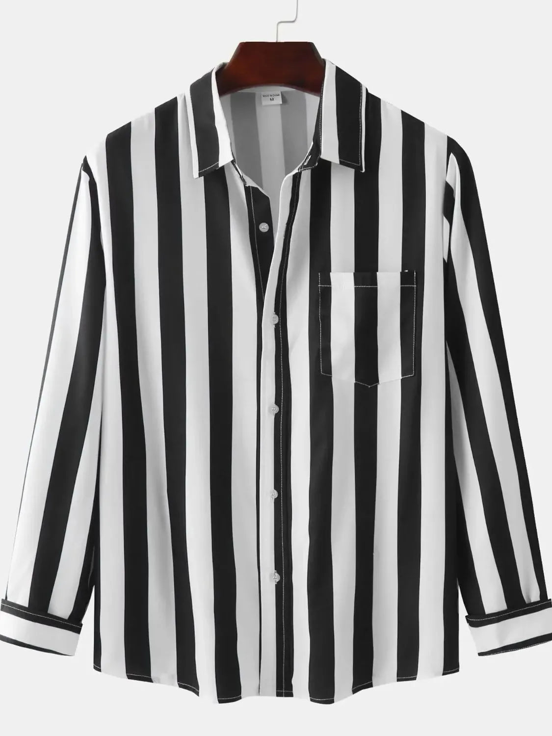 Men's Striped Button Down Shirt