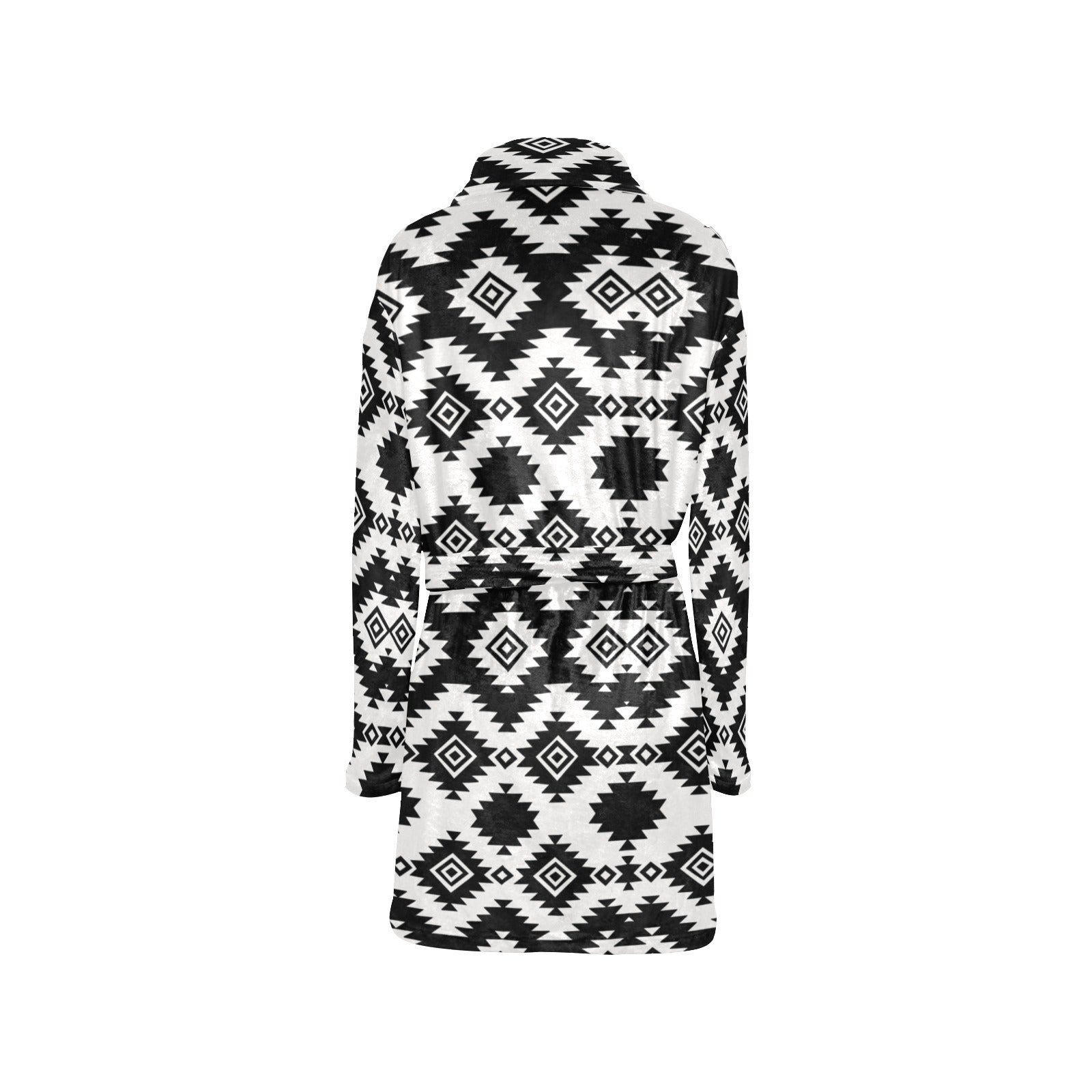 Baha Ranch Black Aztec Women's Western Bath Robe