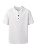 Men's Plus Size Round Neck Short Sleeve T-Shirt