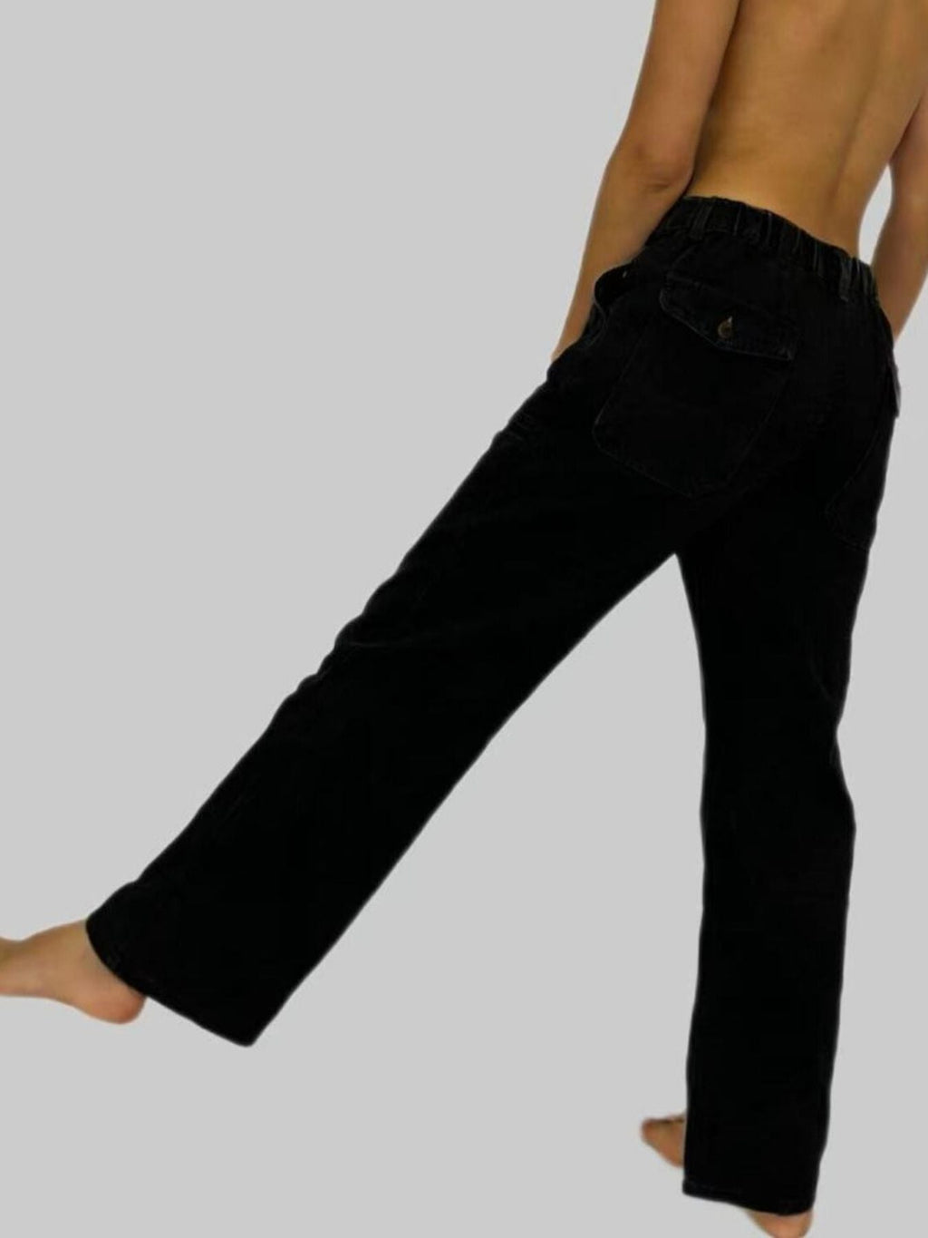Wide Leg Contrast Stitching Jeans