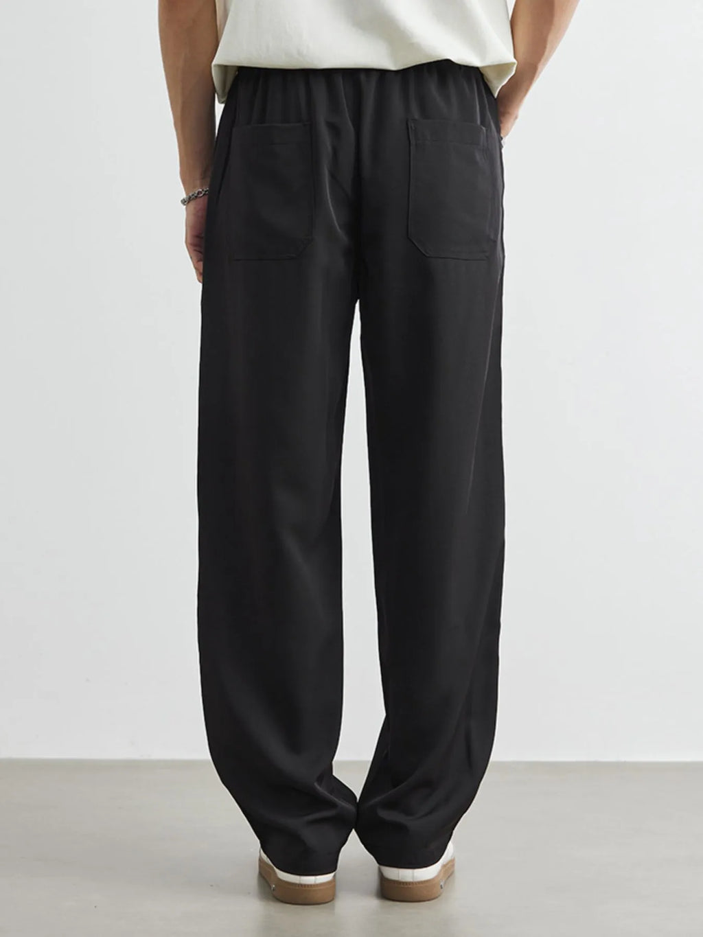 Men's Plus Size Relaxed Fit Wide Leg Casual Pants