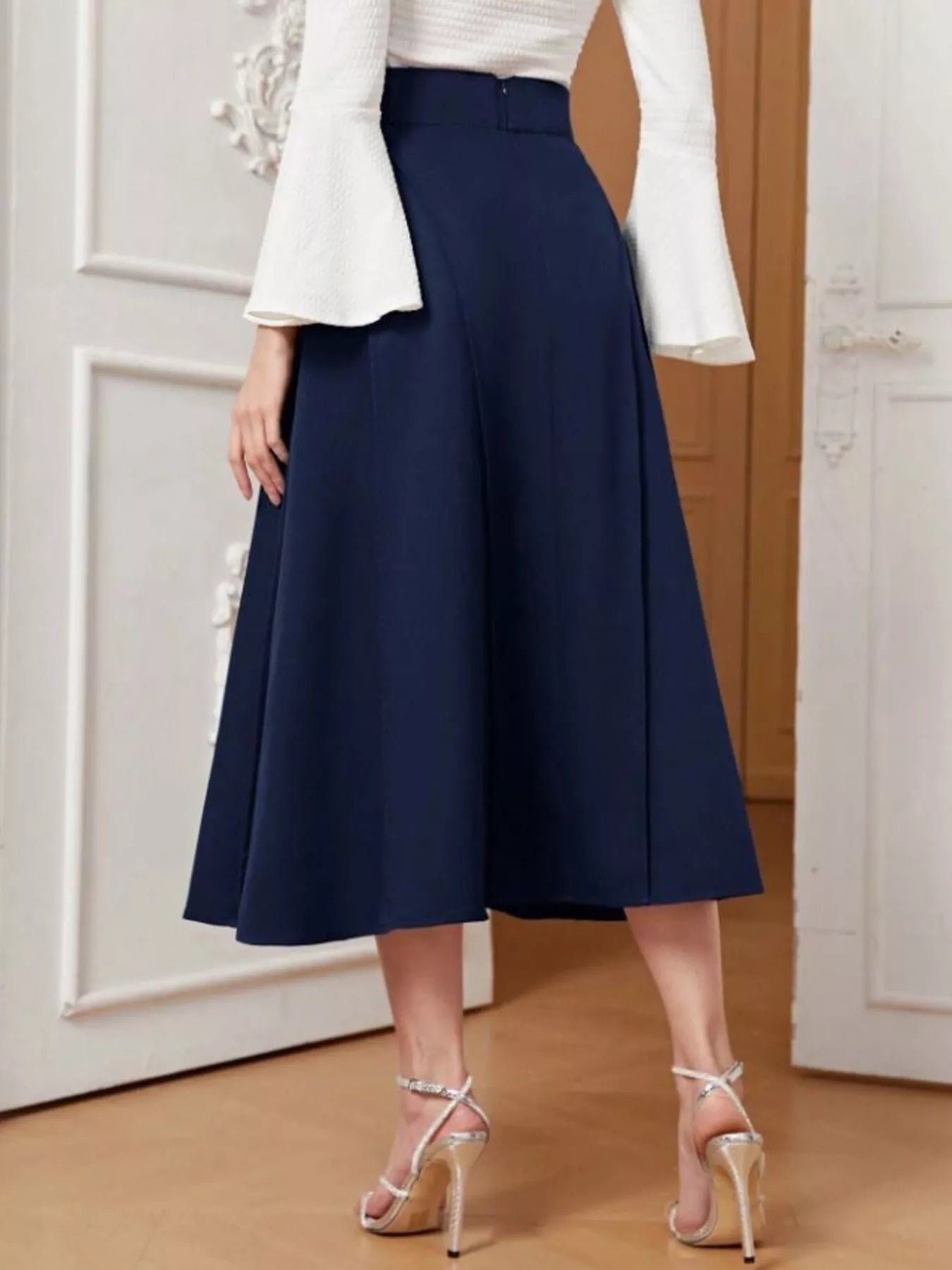 A-Line Midi Skirt