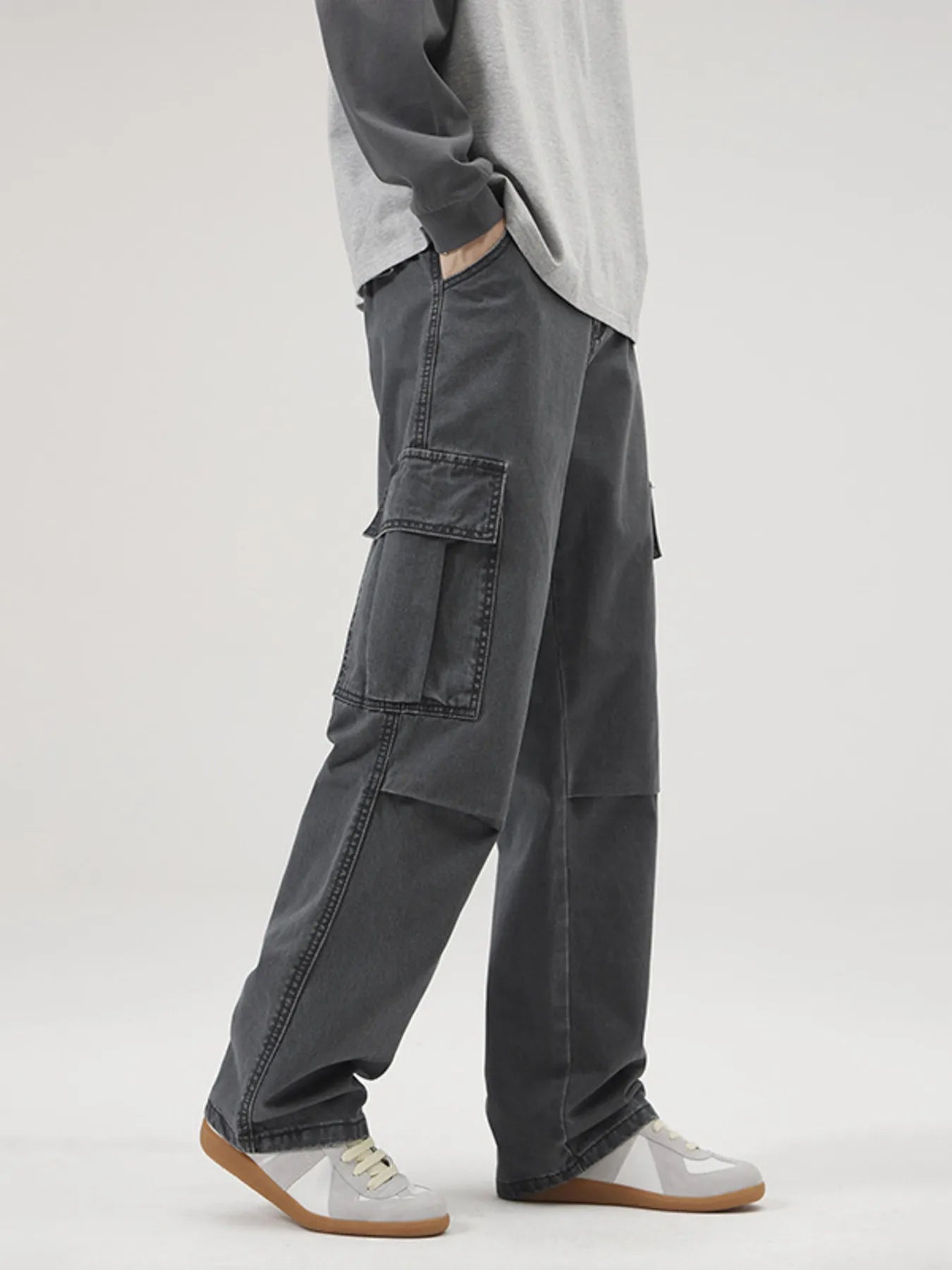 Men's Full Size Loose Fit Cargo Pants Plus Size