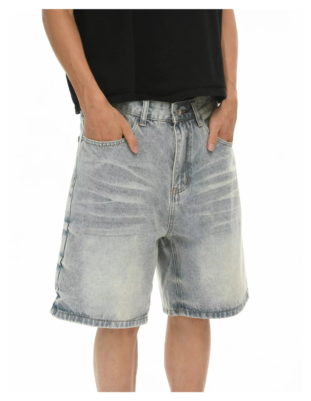 Men's Wash Relaxed Fit Denim Shorts