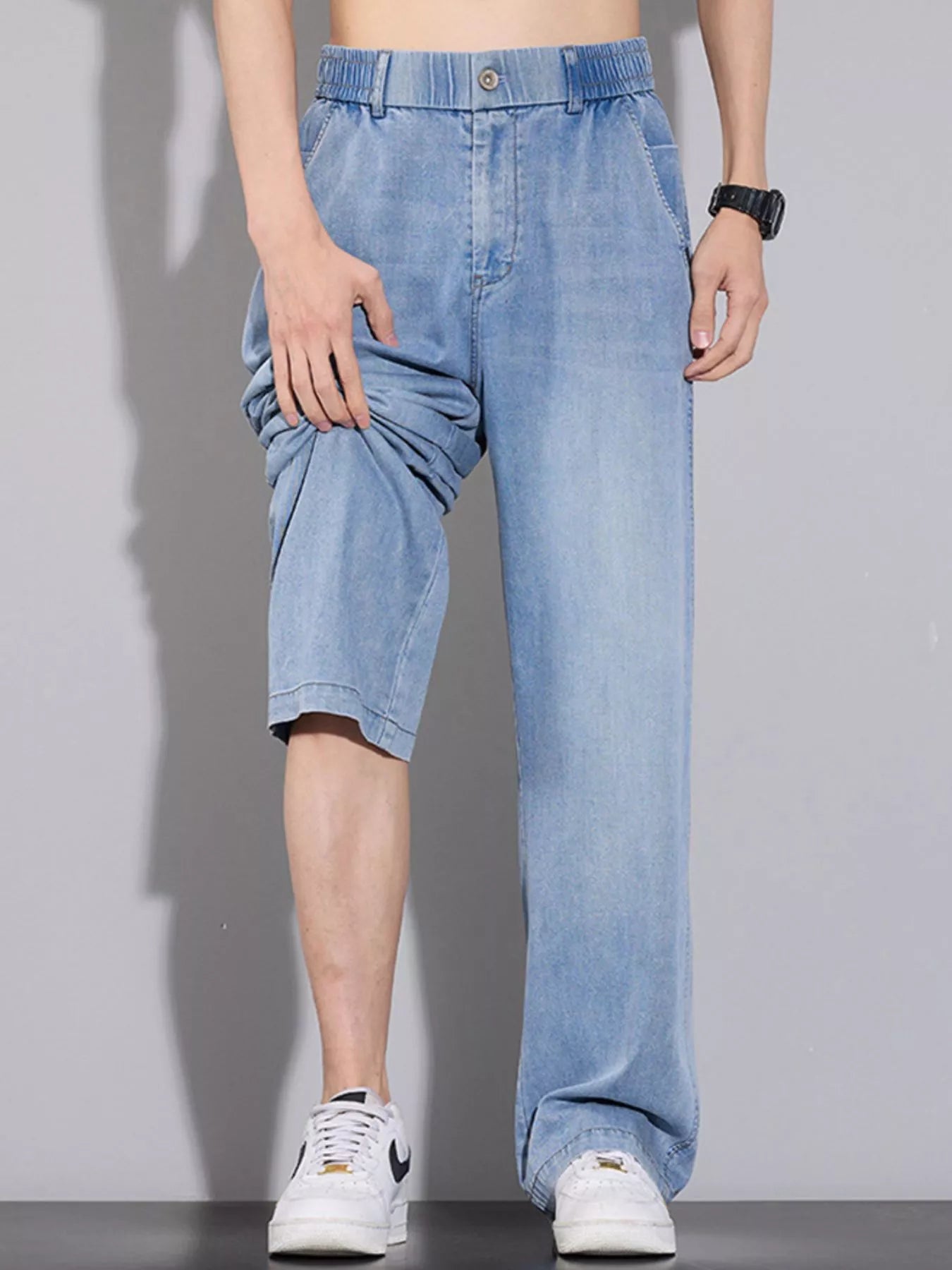 Men's Wide Leg Relaxed Fit Jeans