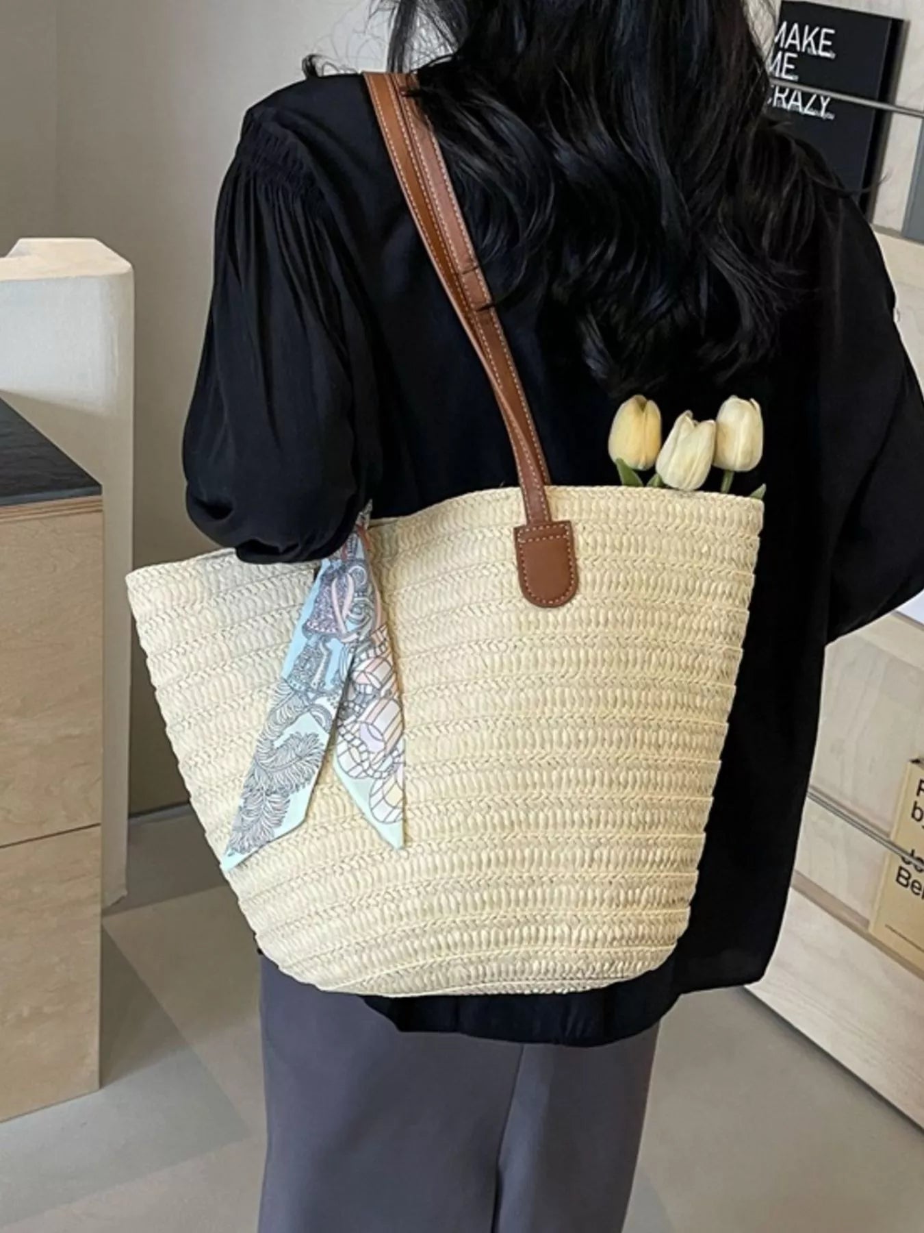 Straw Woven Shoulder Bag