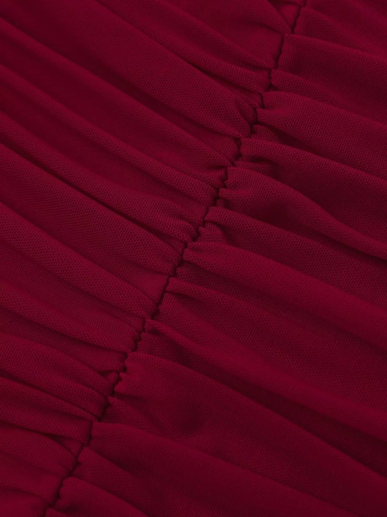 Halter Neck Ruched Slit Maxi Dress