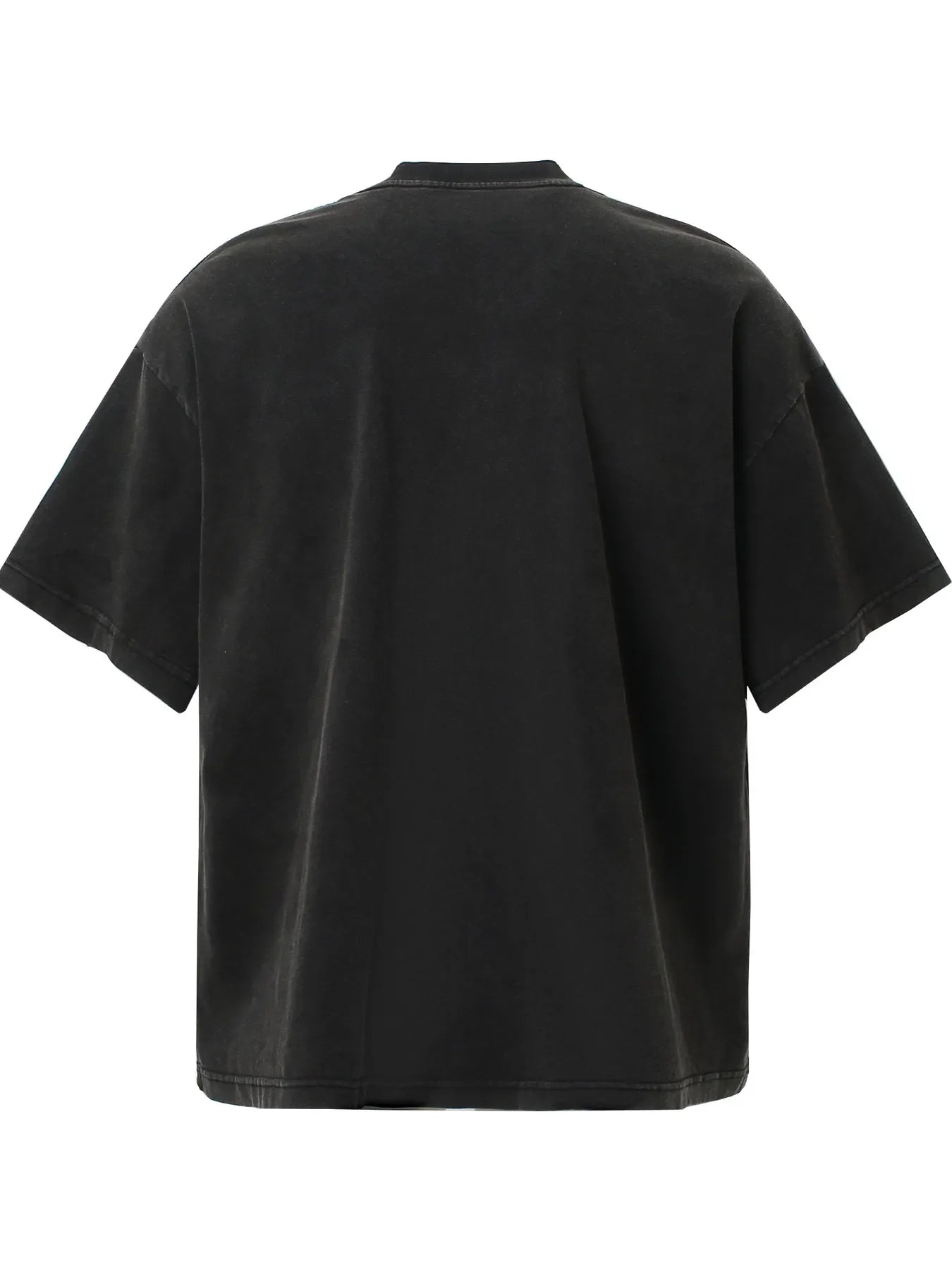 Men's Washed Anime Graphic Oversized T-Shirt